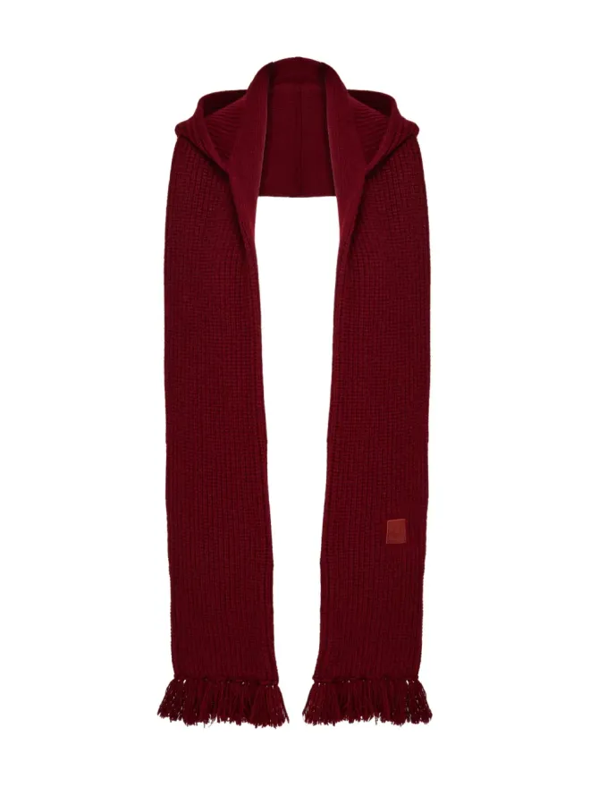 FERRAGAMO Ferragamo フード付きフリンジスカーフの商品画像