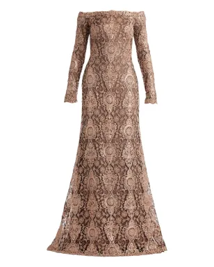 Tadashi Shoji オフショルダーマキシドレス - サムネイル1