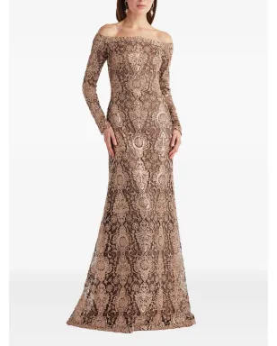 Tadashi Shoji オフショルダーマキシドレス - サムネイル2