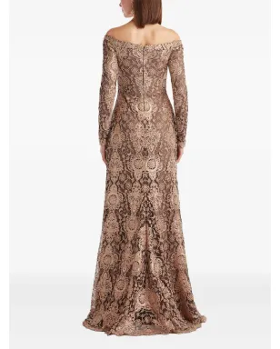 Tadashi Shoji オフショルダーマキシドレス - サムネイル3
