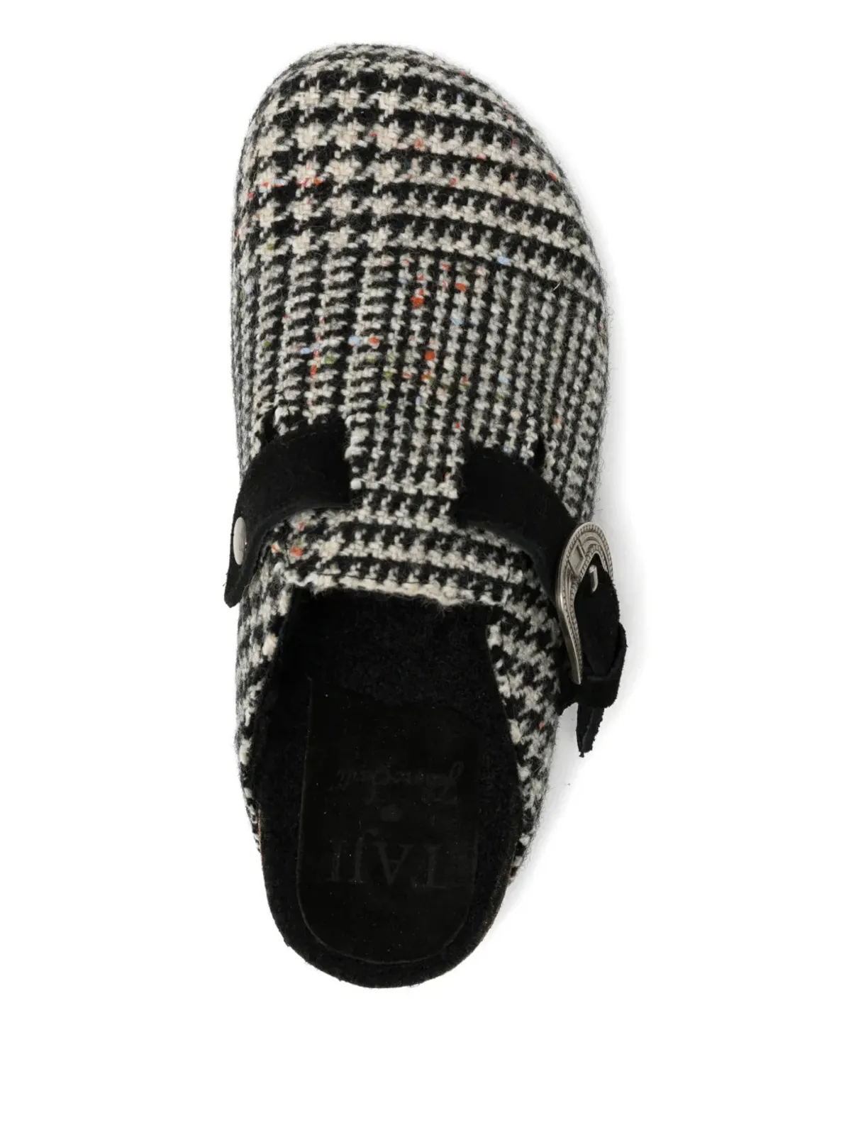 TAJI x Faliero Sarti tweed mules - Black - 画像4
