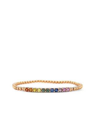 Lisa Nik 18K ローズゴールド サファイア ブレスレット - ピンク - サムネイル2