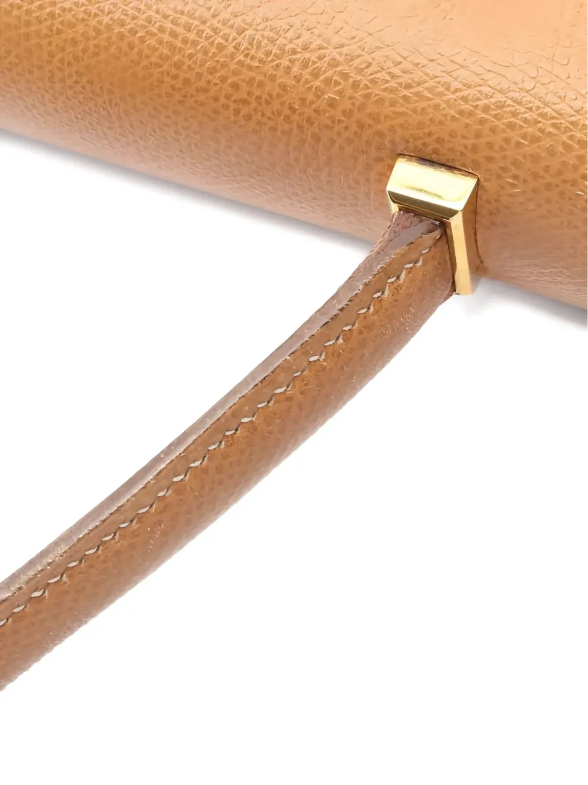 Hermès ビンテージ 1986年 ゴールド金具 ピアノ トート バッグ ブラウン - 画像3
