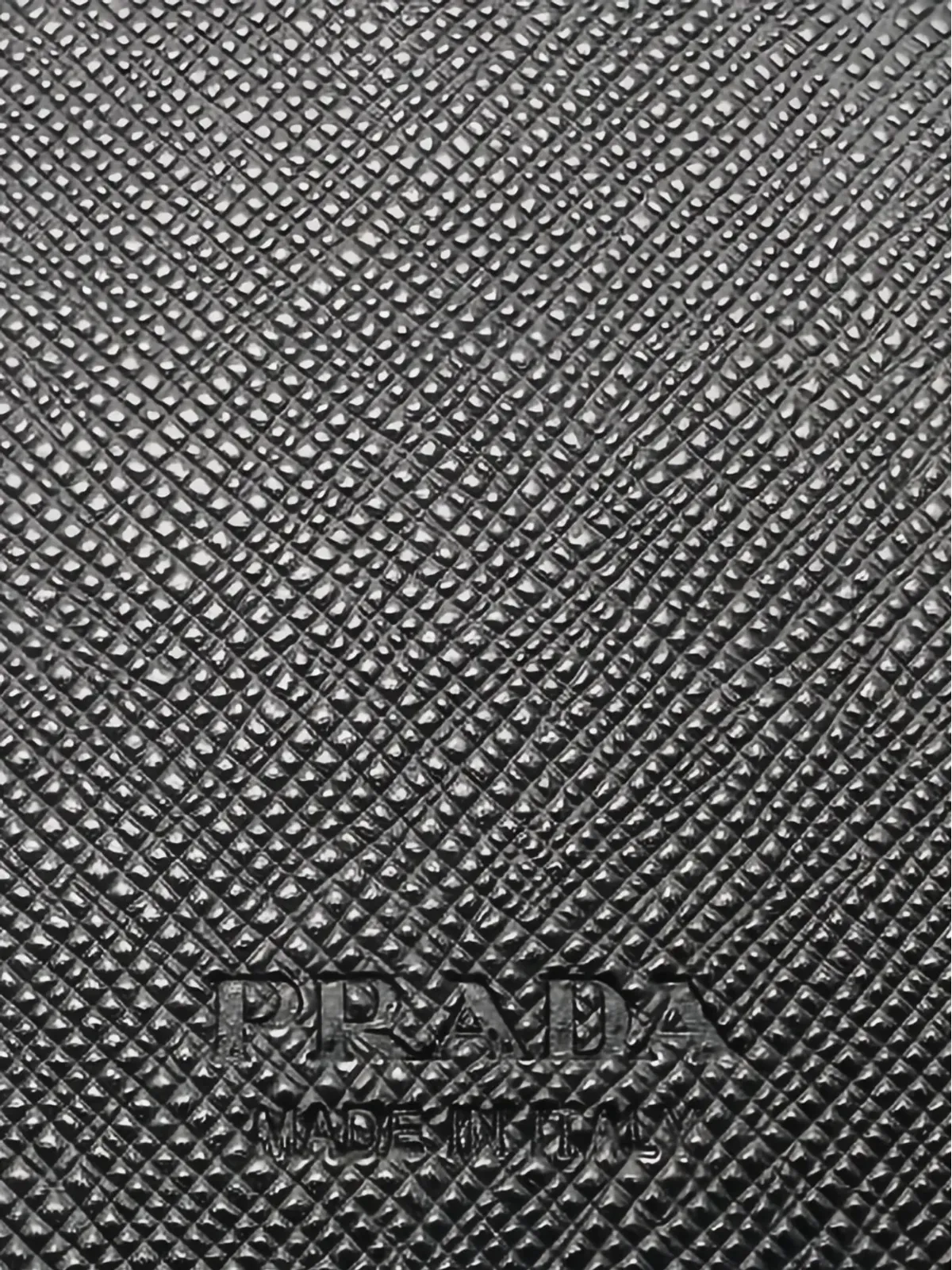 Prada ビンテージ 2020年代 レザー トライアングル ロゴ ウォレット ブラック - 画像5
