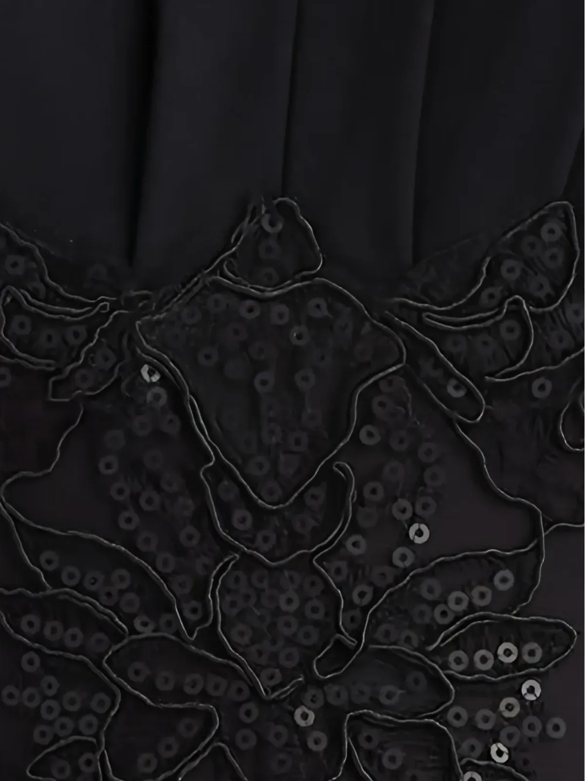 Tadashi Shoji スパンコールレース ミディドレス ブラック - 画像5