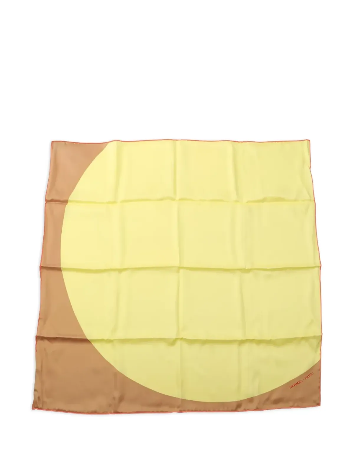 Hermès ビンテージ 2020年代 Mega Pois carres シルク スカーフ - イエロー - 画像1