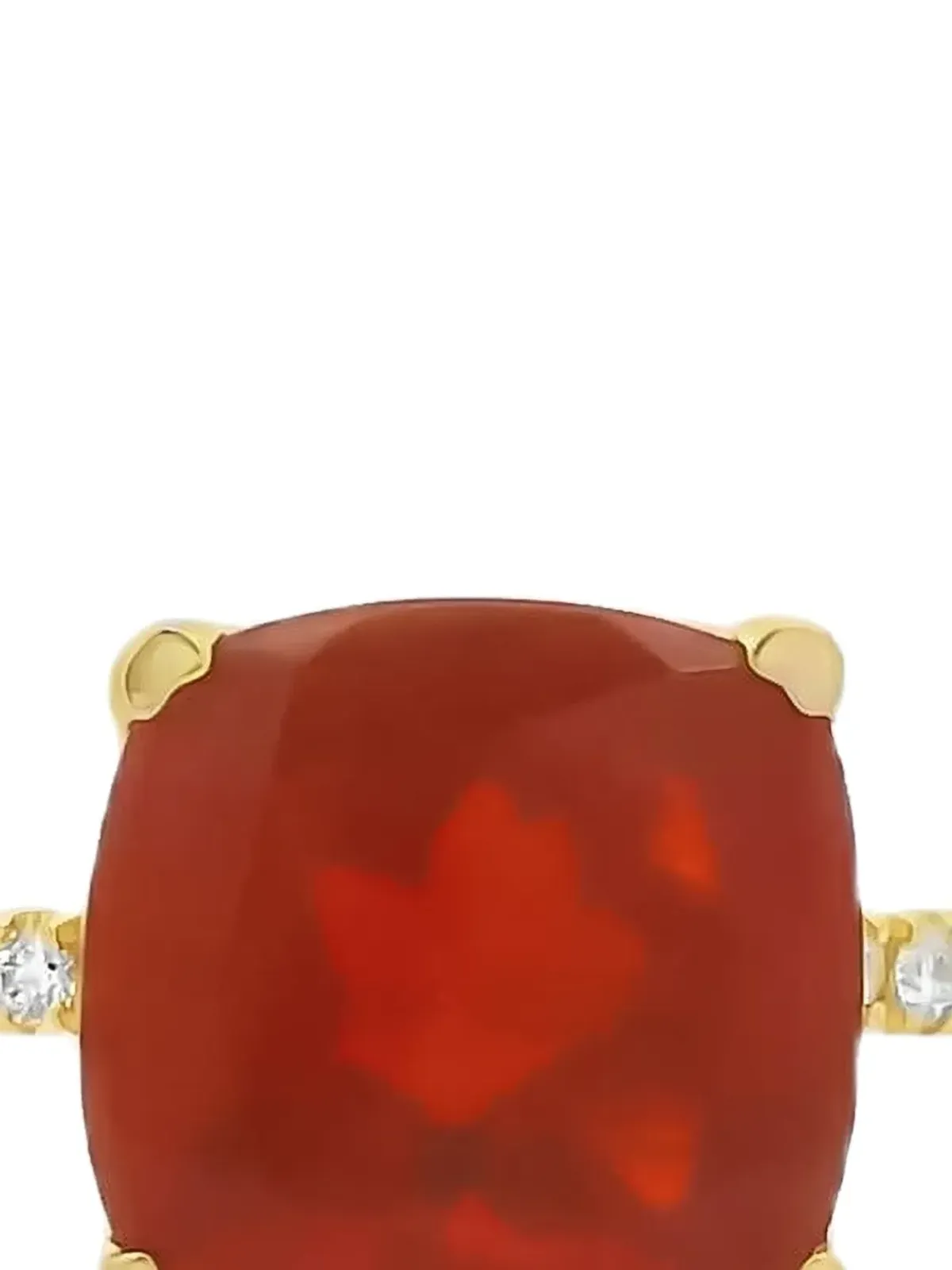 Lisa Nik 18K イエローゴールド ダイヤモンドとオパールのリング - 画像2