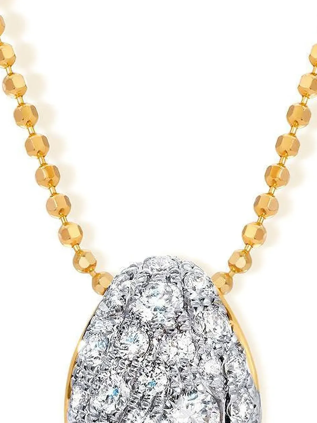 graziela 18K yellow gold Bahia diamond necklace - 画像2