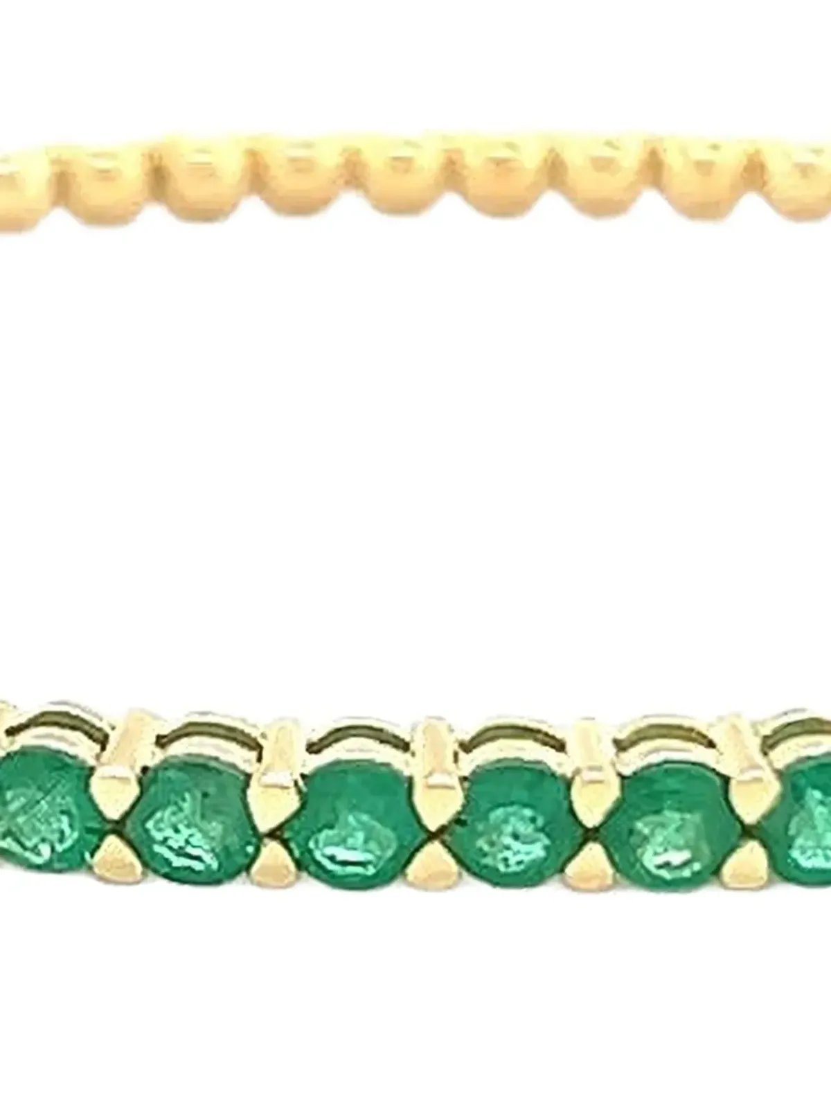 Lisa Nik 18K イエローゴールド エメラルド ブレスレット - 画像2