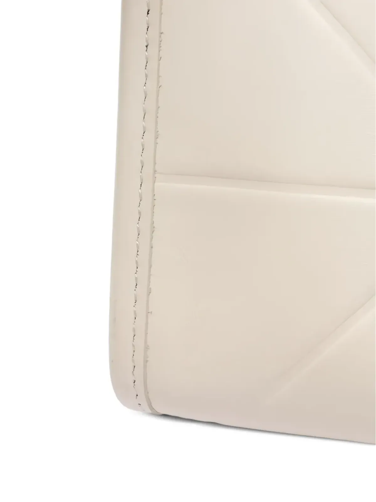 Prada ビンテージ 2010年代 トップステッチシンボル レザー トートバッグ - ホワイト - 画像5