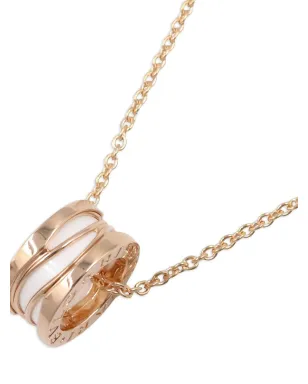 Bvlgari ビンテージ 2010年代 18K ローズゴールド B-zero1 B セラミック ネックレス - サムネイル2