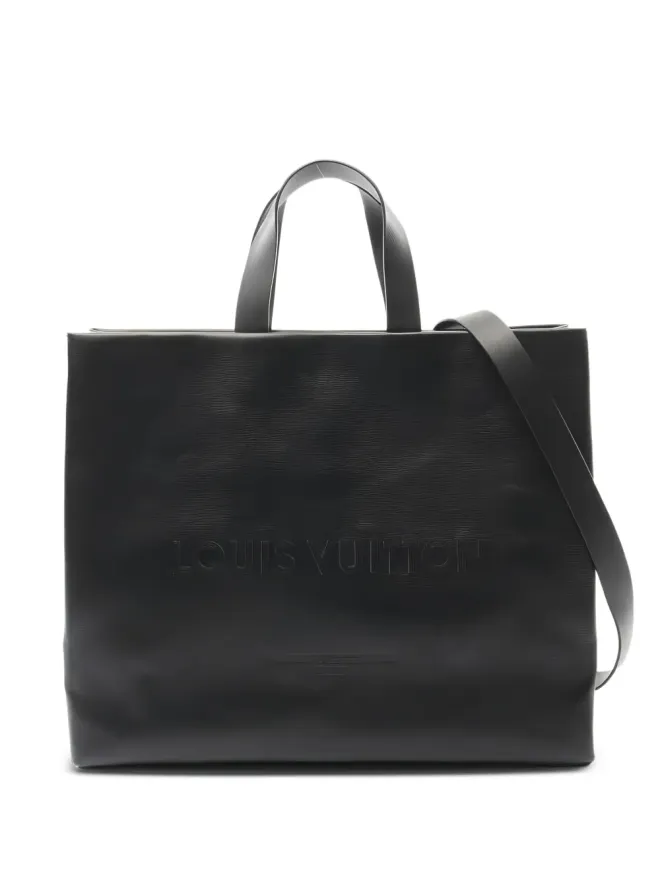 Louis Vuitton Pre-Owned Louis Vuitton Pre-Owned 2010年代 エンボス ロゴ ショッパー トート ブラックの商品画像