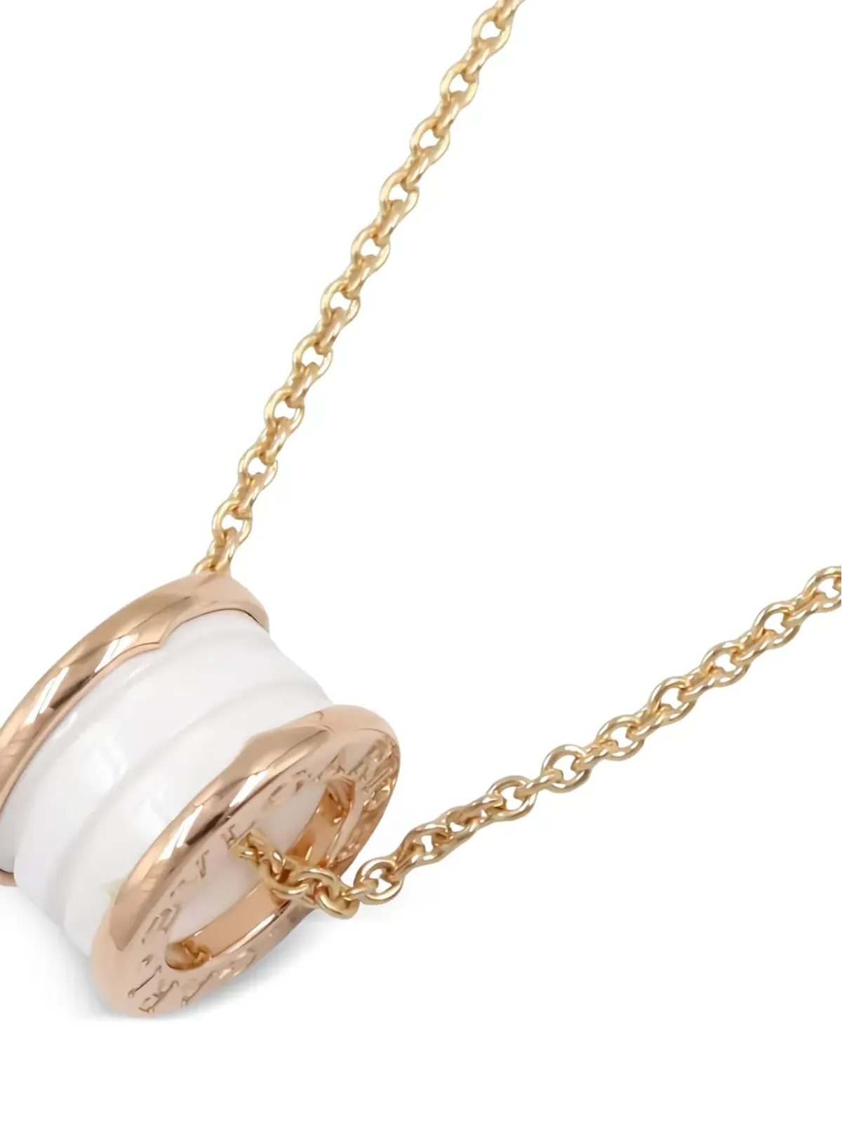 Bvlgari Pre-Owned 2010年代 18Kローズゴールド B-zero1 ネックレス - ピンク - 画像3