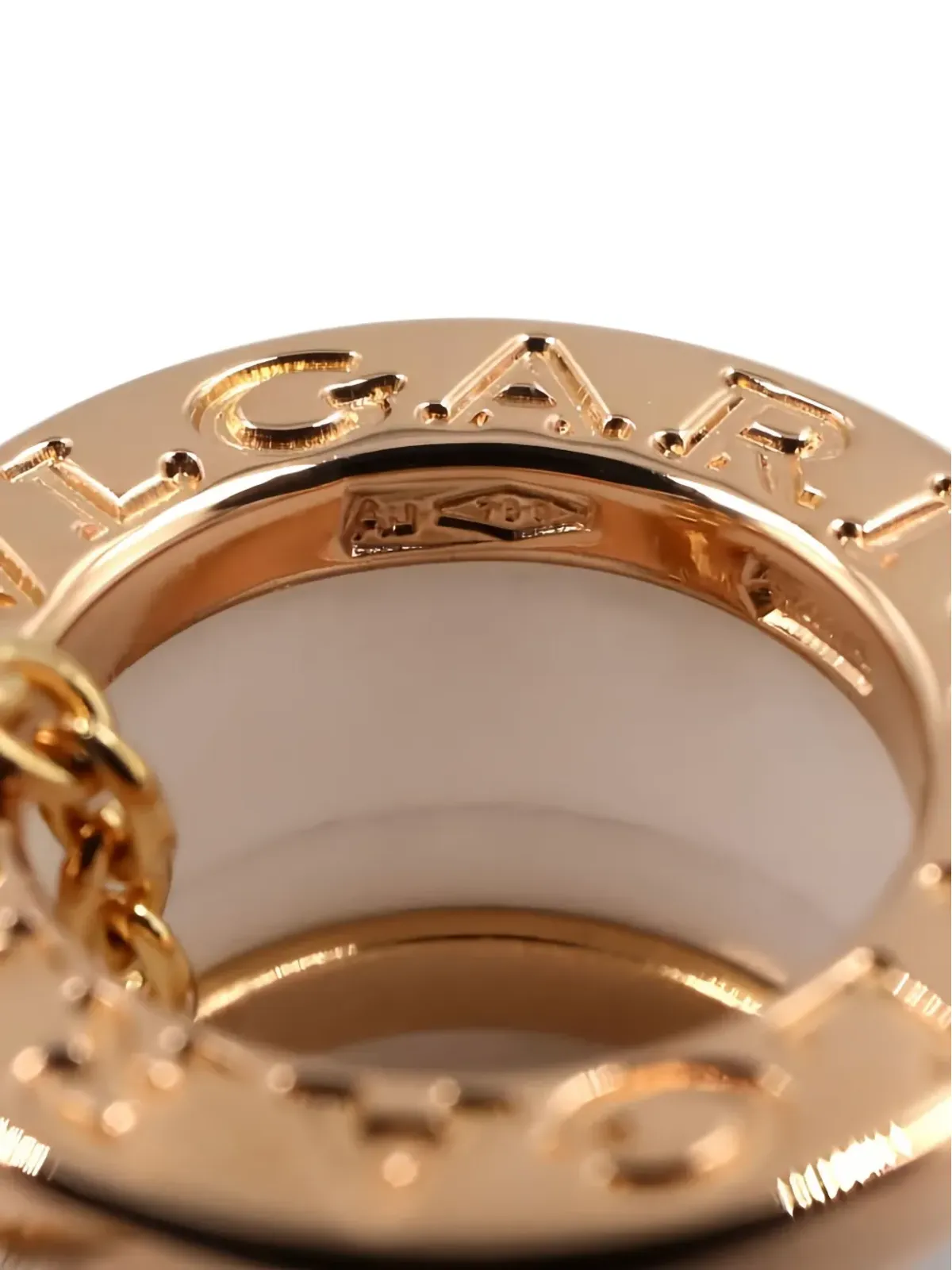 Bvlgari Pre-Owned 2010年代 18Kローズゴールド B-zero1 ネックレス - ピンク - 画像4