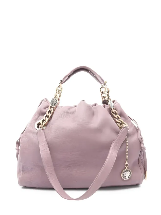 Bvlgari Pre-Owned Bvlgari Pre-Owned チェーンレザー トートバッグ - ピンクの商品画像