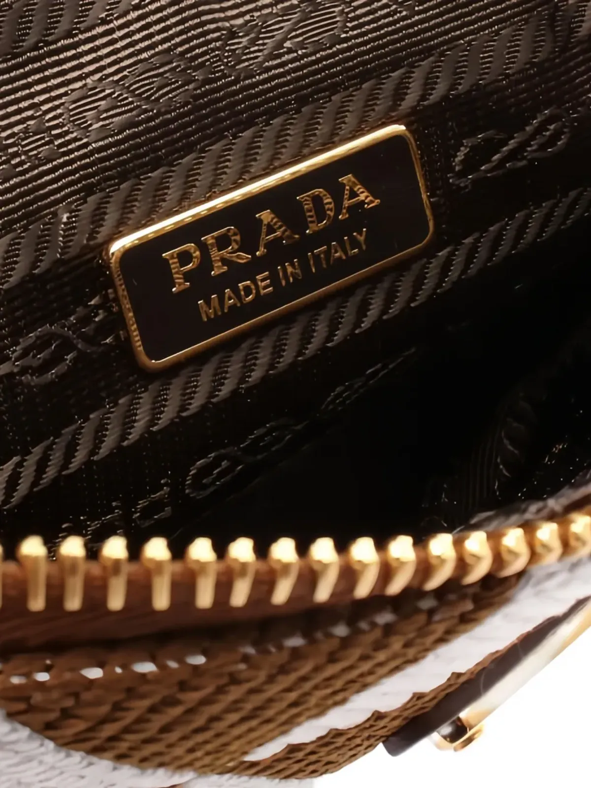 Prada ビンテージ 2010年代 Symbole トライアングルショルダーバッグ - ブラウン - 画像3