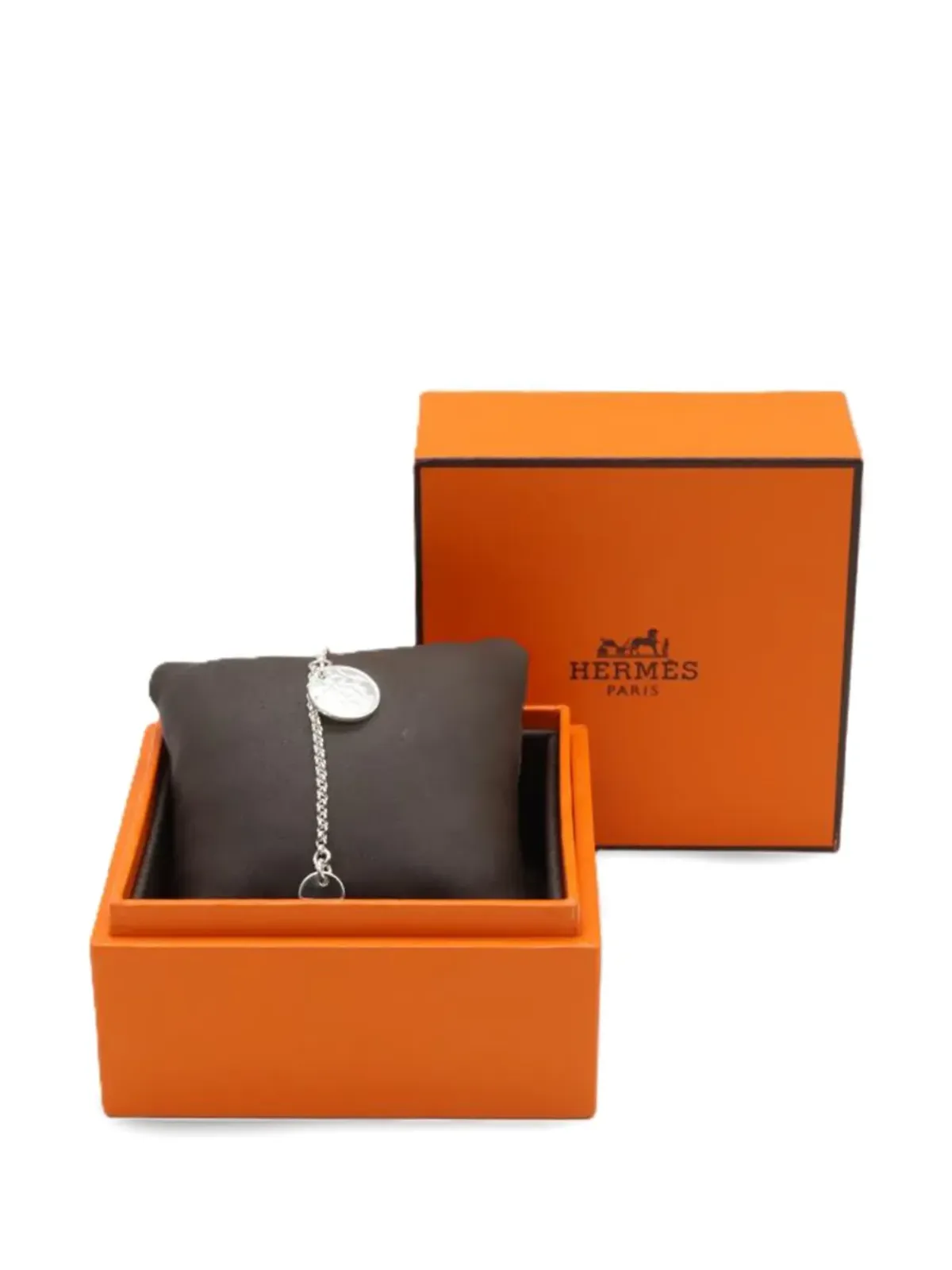 Hermès ビンテージ Exlibris PM チャーム ブレスレット - シルバー - 画像5