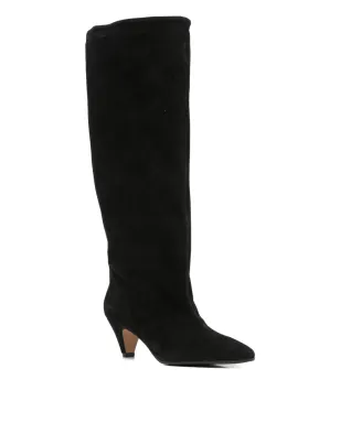 Fabio Rusconi suede knee-high boots - Black - サムネイル2