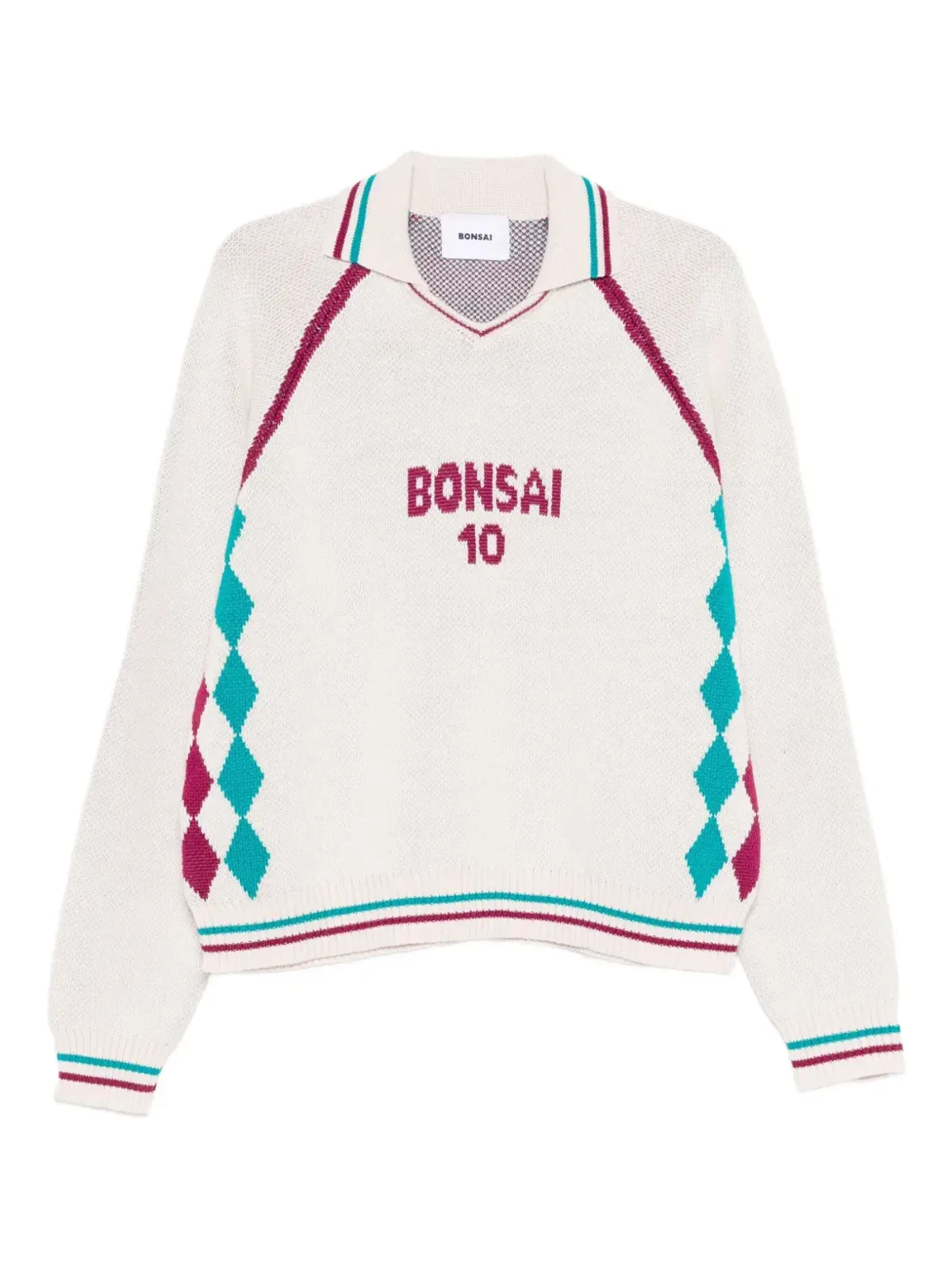 Bonsai ダイヤモンドパターン ポロジャンパー - 画像1