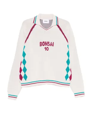 Bonsai ダイヤモンドパターン ポロジャンパー - サムネイル1