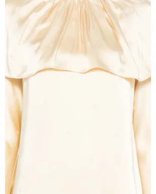 Rochas ドレープレイヤード ミニドレス - イエロー - サムネイル3