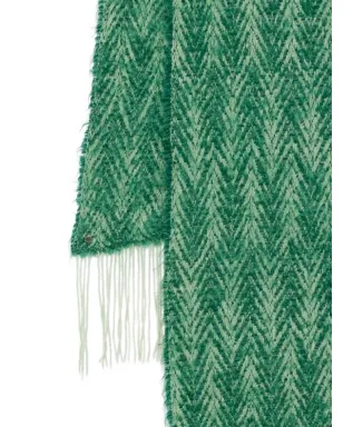 Dries Van Noten Pre-Owned ヘリンボーン柄スカーフ - サムネイル2