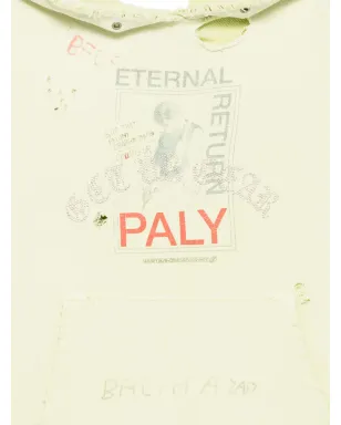 Paly ディストレスト風フーディー グリーン - サムネイル3
