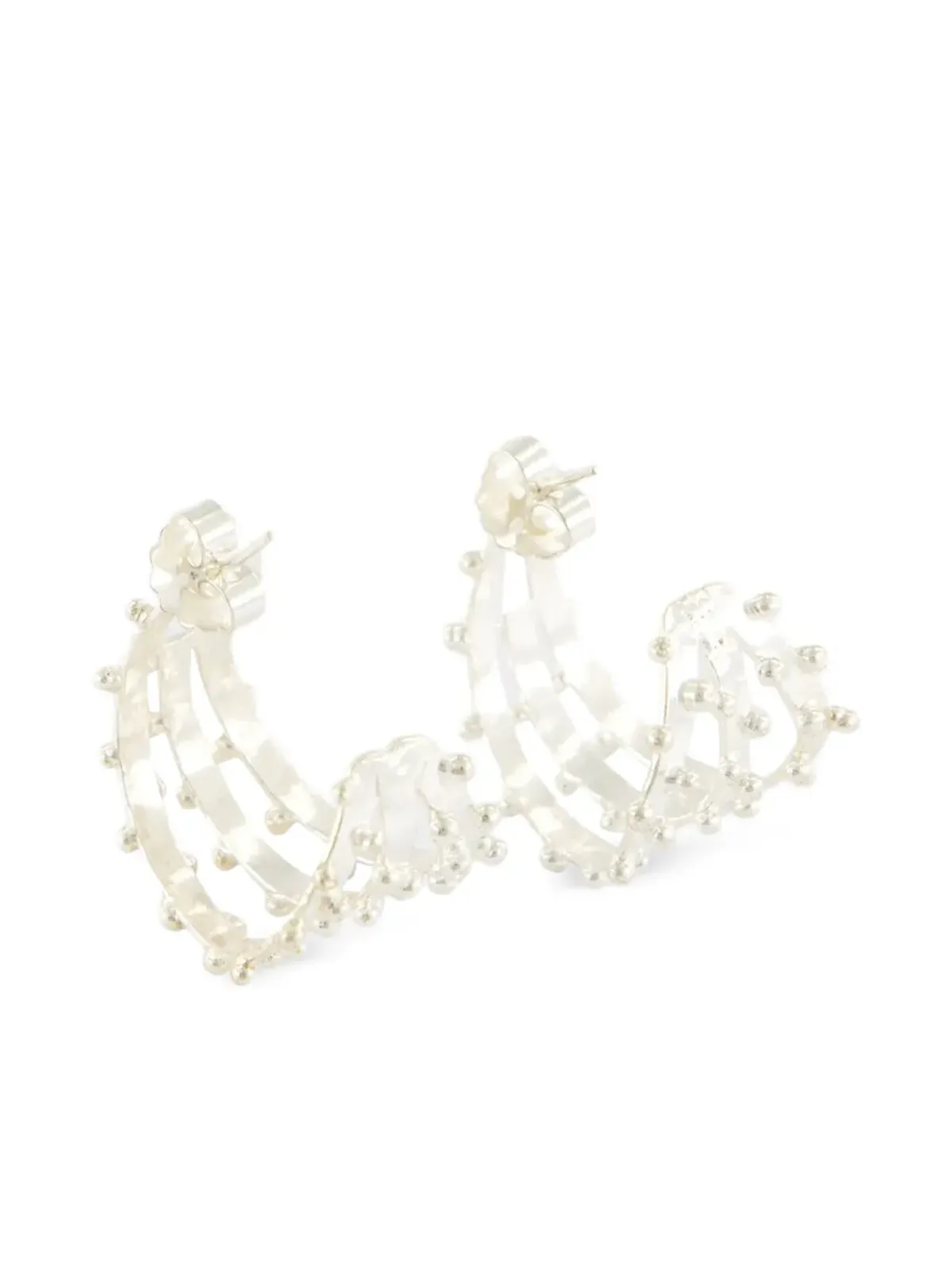 Sylvia Toledano ジプセット ピアス - Silver - 画像2