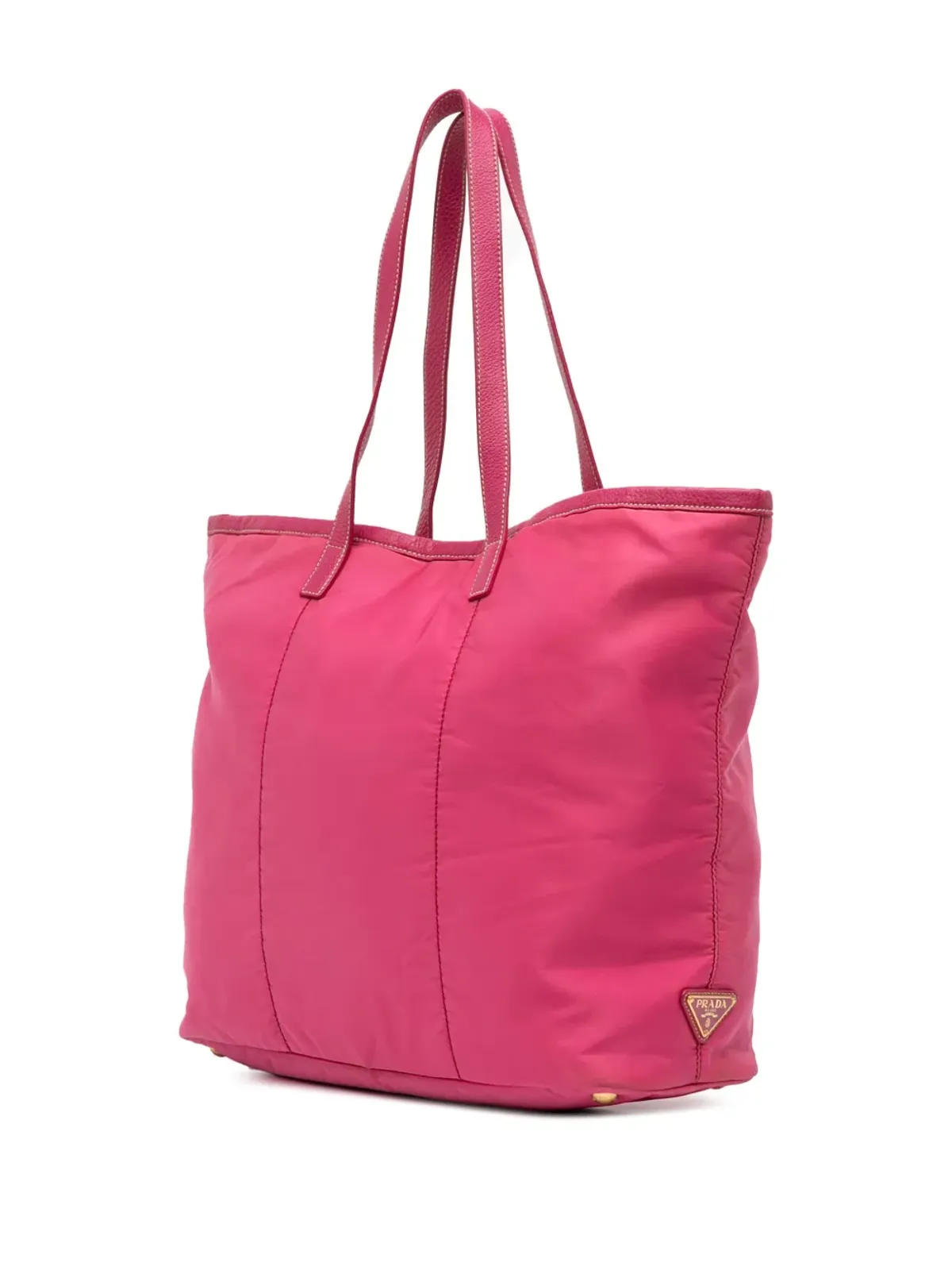Prada ビンテージ 2013-2025 Tessuto Canapa ロゴ トートバッグ - ピンク - 画像3