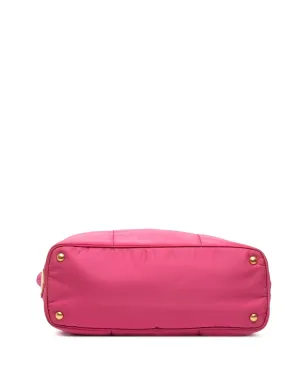 Prada ビンテージ 2013-2025 Tessuto Canapa ロゴ トートバッグ - ピンク - サムネイル4