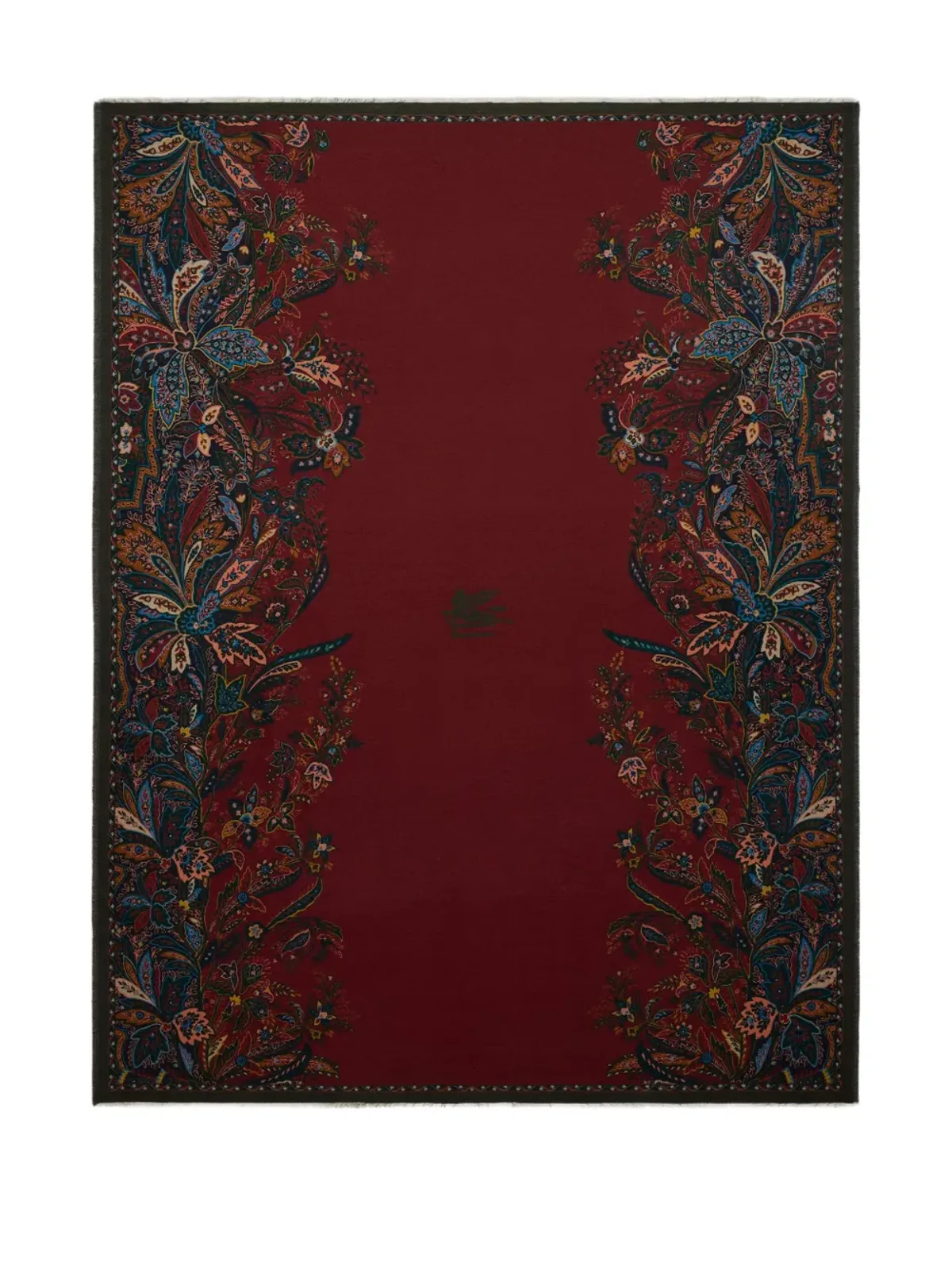 ETRO HOME ペガソ 花柄モチーフ ブランケット - レッド - 画像2