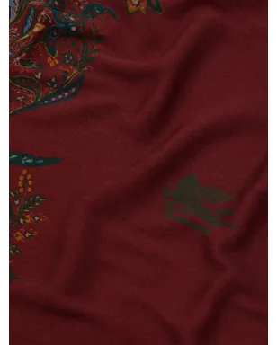 ETRO HOME ペガソ 花柄モチーフ ブランケット - レッド - サムネイル3