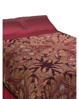 ETRO HOME leafy-motif quilt - Red - サムネイル2