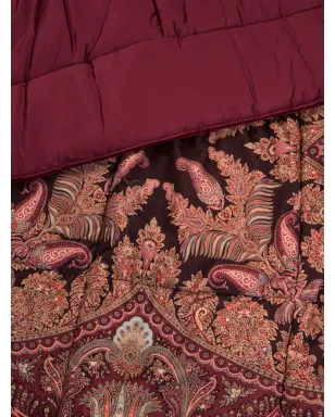 ETRO HOME leafy-motif quilt - Red - サムネイル3