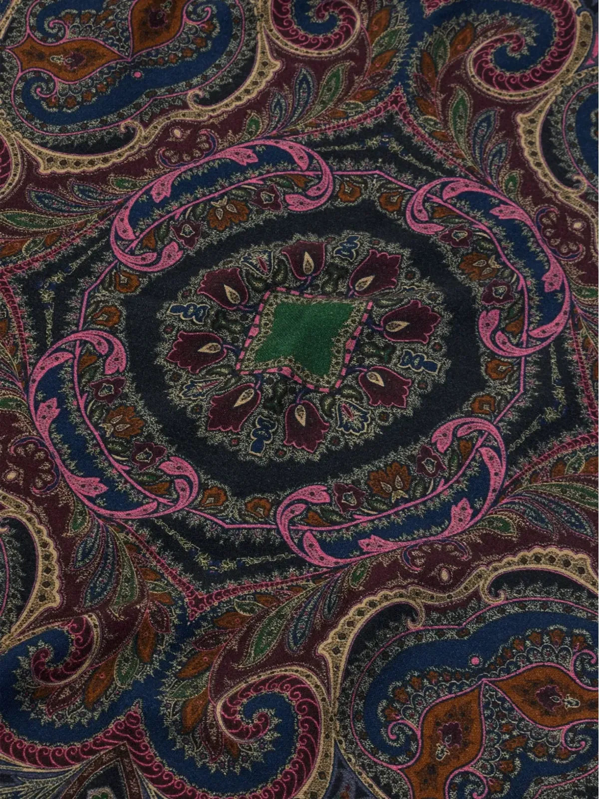ETRO HOME 置きプリント ウールブランケット - ブルー - 画像3