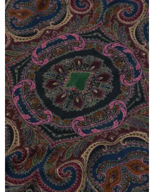 ETRO HOME 置きプリント ウールブランケット - ブルー - サムネイル3