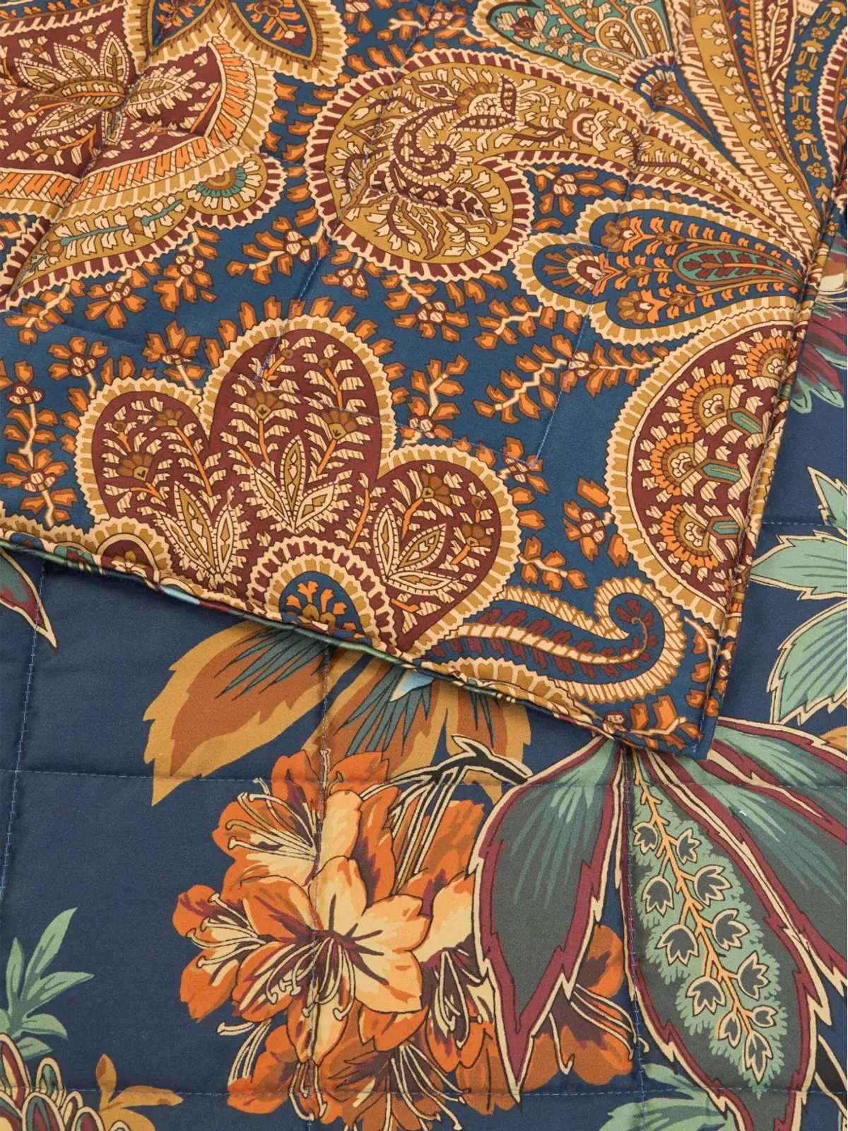 ETRO HOME 花柄のキルティングブランケット - 画像3