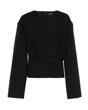 A.W.A.K.E. Mode round-neck top - Black - サムネイル1