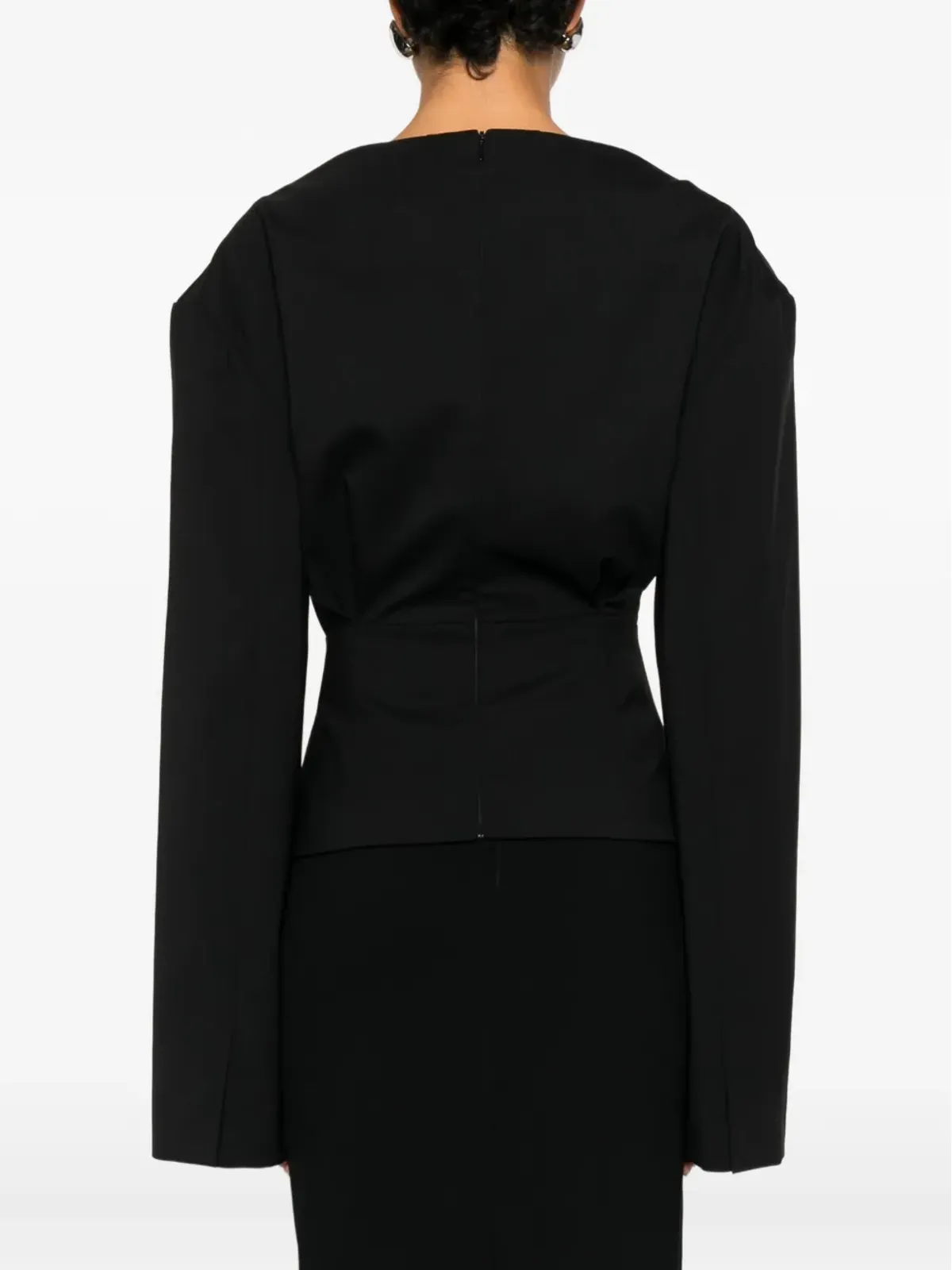 A.W.A.K.E. Mode round-neck top - Black - 画像4
