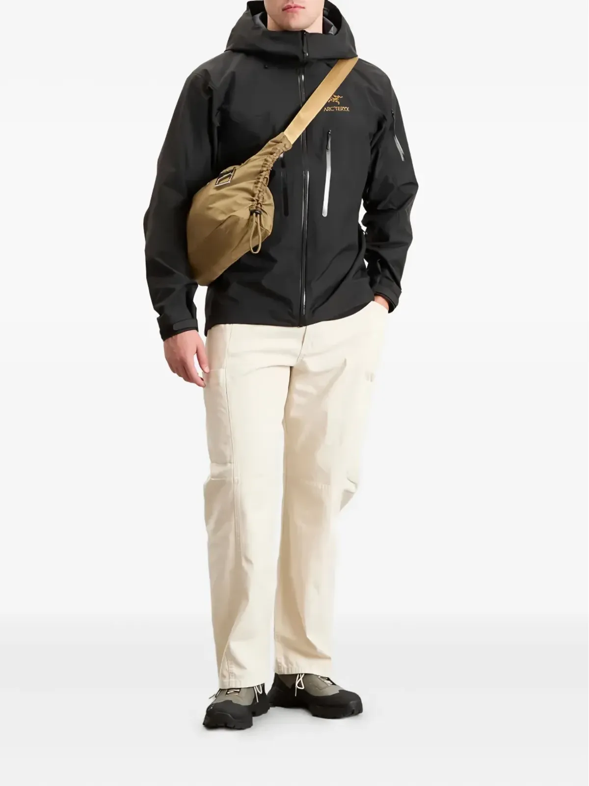 Arc'teryx アルファ SV フード付きジップアップジャケット ブラック - 画像2