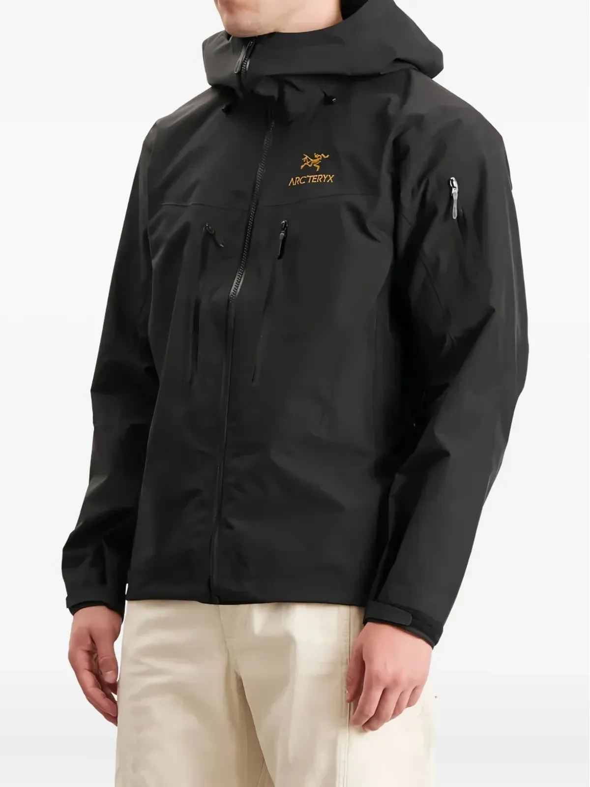 Arc'teryx アルファ SV フード付きジップアップジャケット ブラック - 画像3