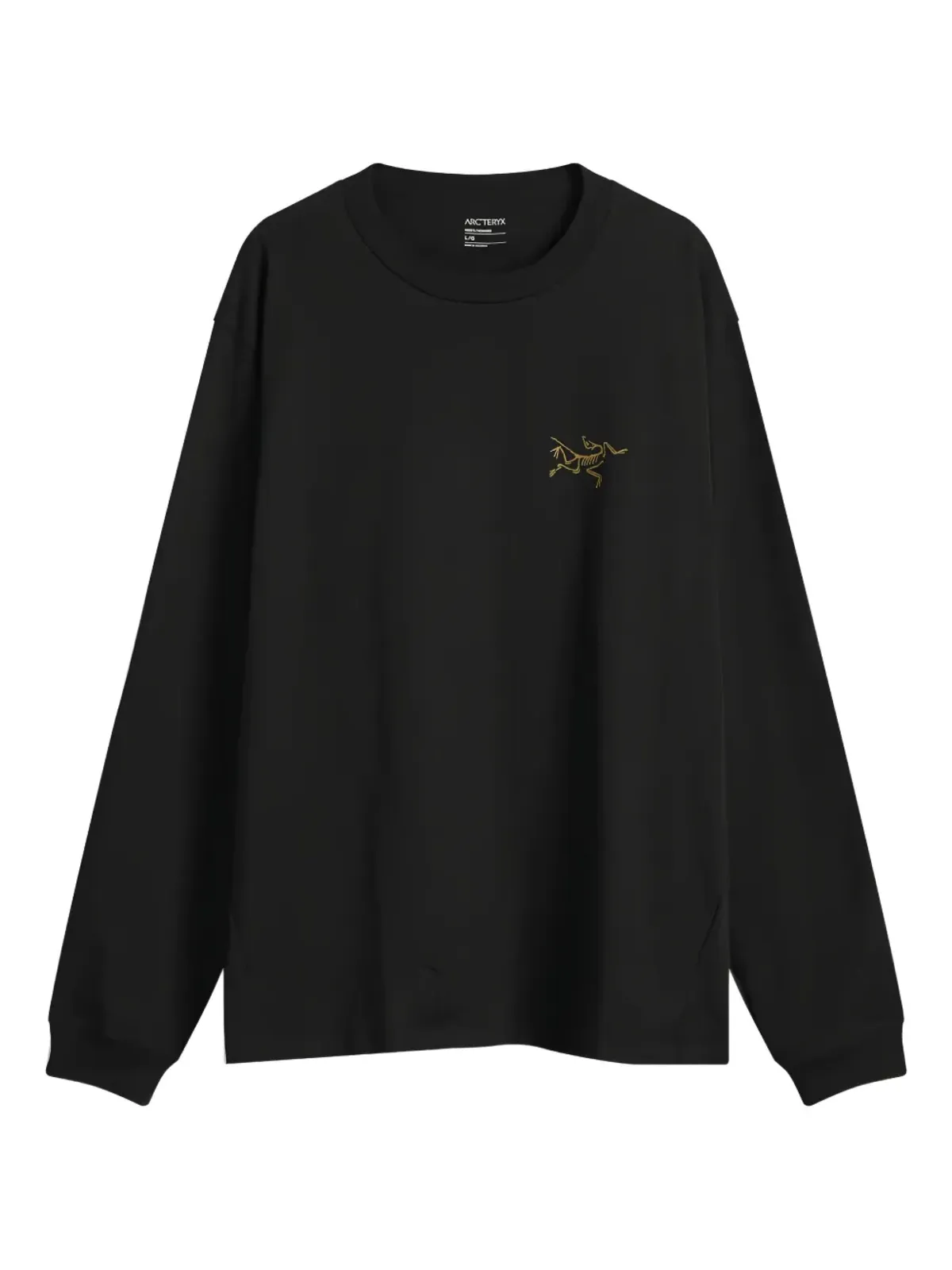 Arc'teryx Kragg ロゴ 長袖 Tシャツ（ブラック） - 画像1