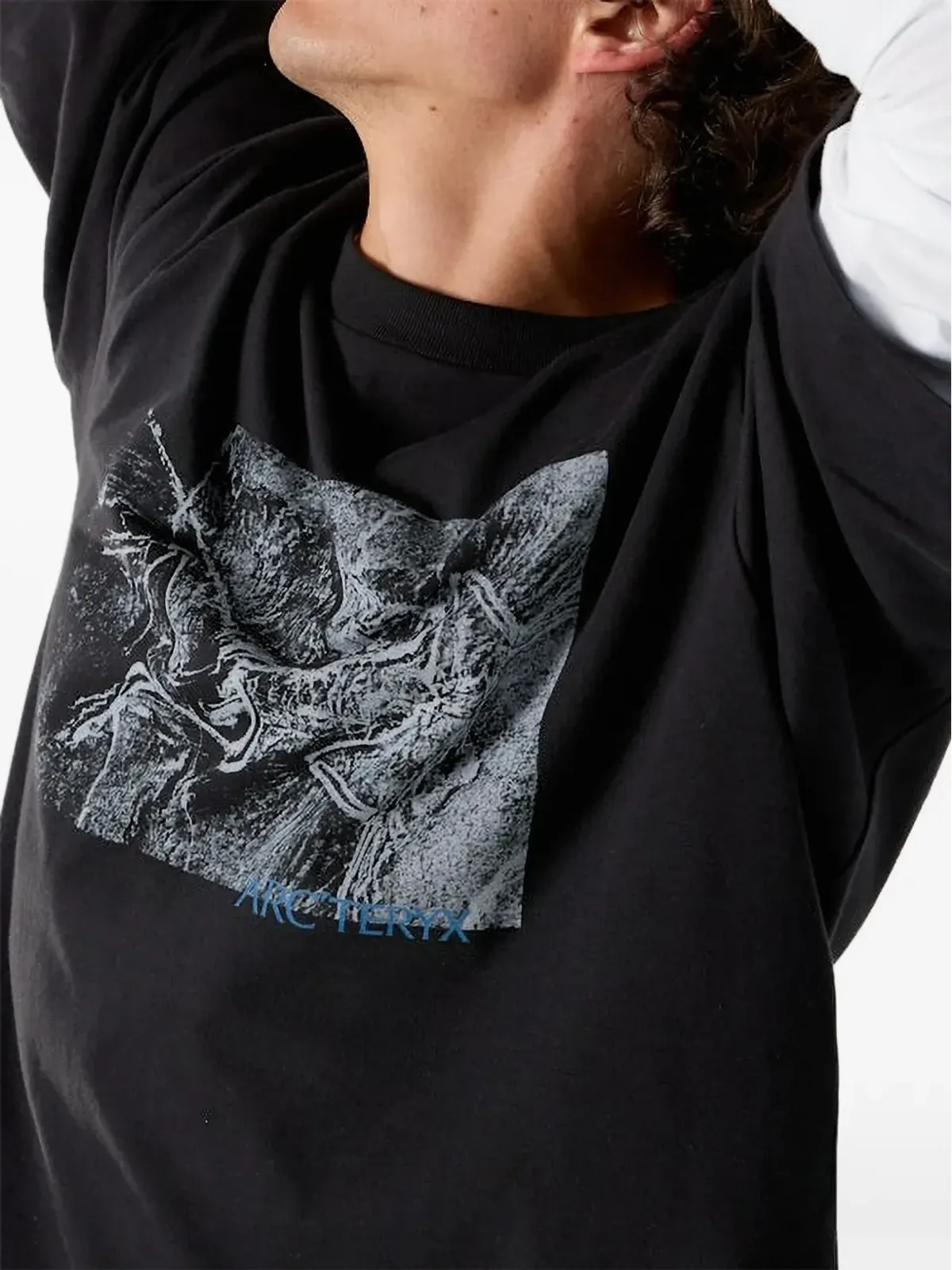 Arc'teryx Kragg グラフィック クルーネック Tシャツ - ブラック - 画像4