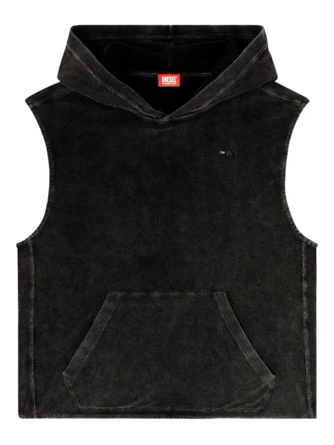 Diesel Diesel Aruba-Dnm 刺繍フーディ ブラックの商品画像