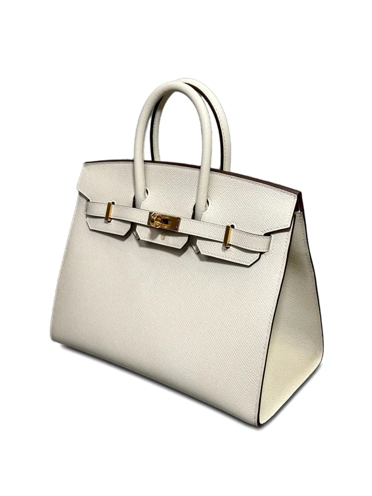 Hermès Pre-Owned 2025 クレイ Birkin 25 トゴ レザー ゴールドハードウェア ハンドバッグ - ネチュラル系 - 画像3