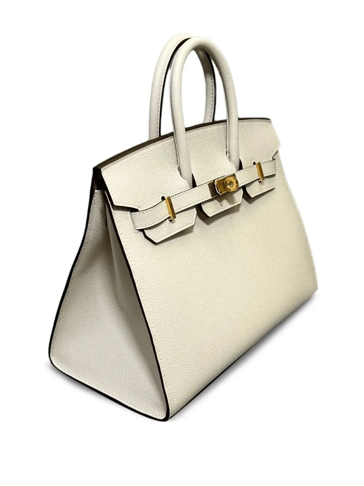 Hermès Pre-Owned 2025 クレイ Birkin 25 トゴ レザー ゴールドハードウェア ハンドバッグ - ネチュラル系 - 画像4