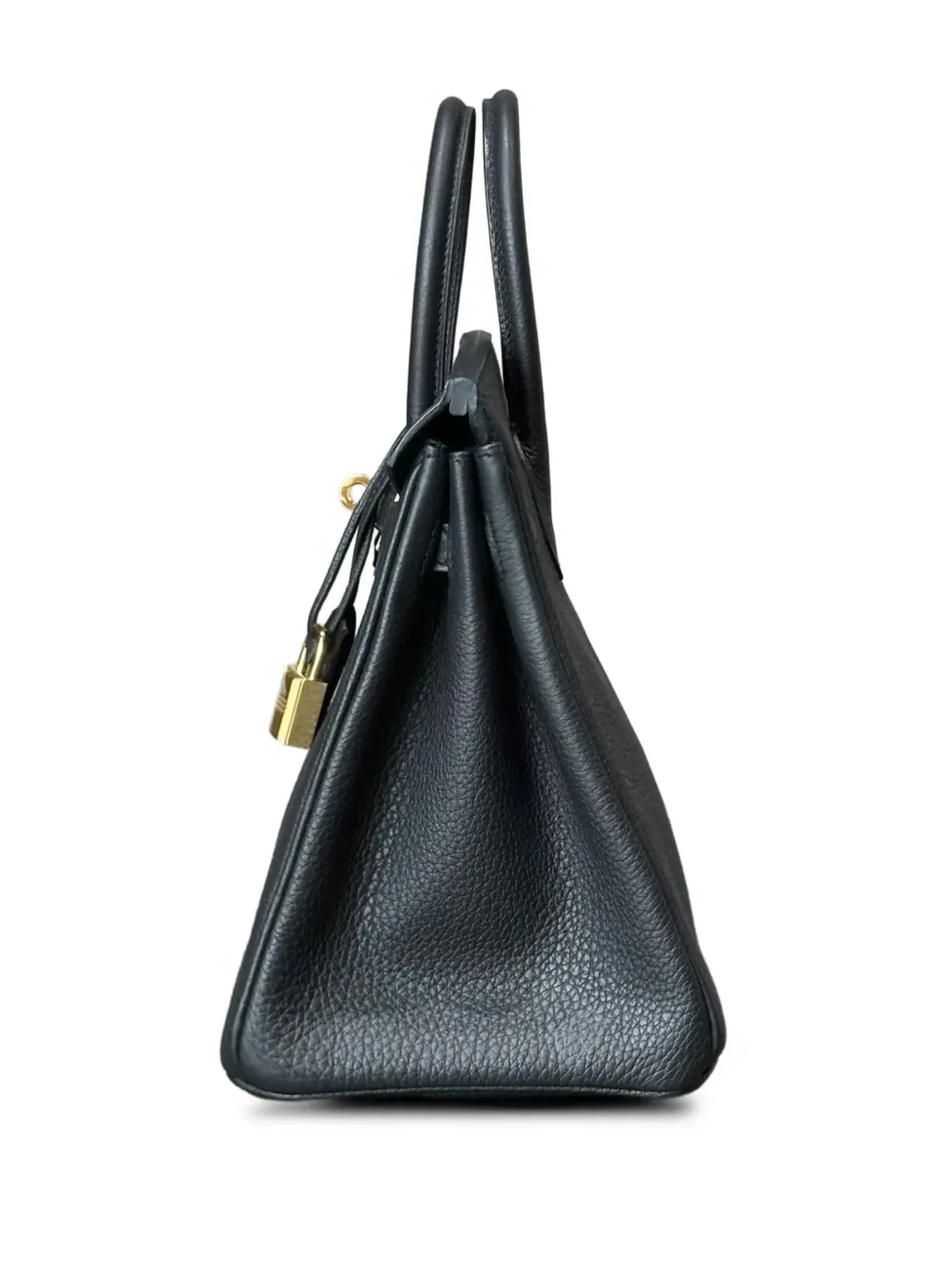 Hermès Pre-Owned ノワール Birkin 25 Togo ゴールド金具 ハンドバッグ - 画像3