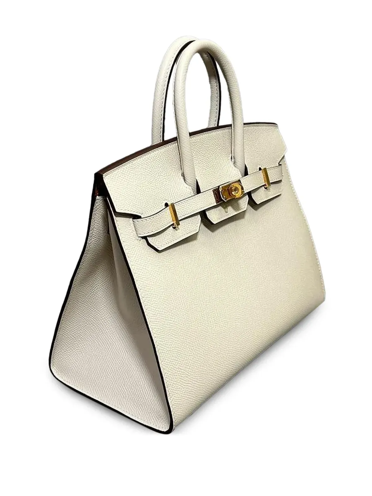 Hermès ビンテージ 2022 クレイ系とゴールドの Birkin Sellier 25 エプソム ゴールド金具 ハンドバッグ - ニュートラル - 画像2