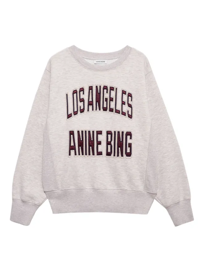 ANINE BING ANINE BING Harry ロングスリーブ クロップド スウェットシャツ - グレーの商品画像