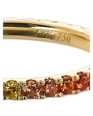 Lisa Nik 18kt イエローゴールド グラデーションサファイア リング - サムネイル2